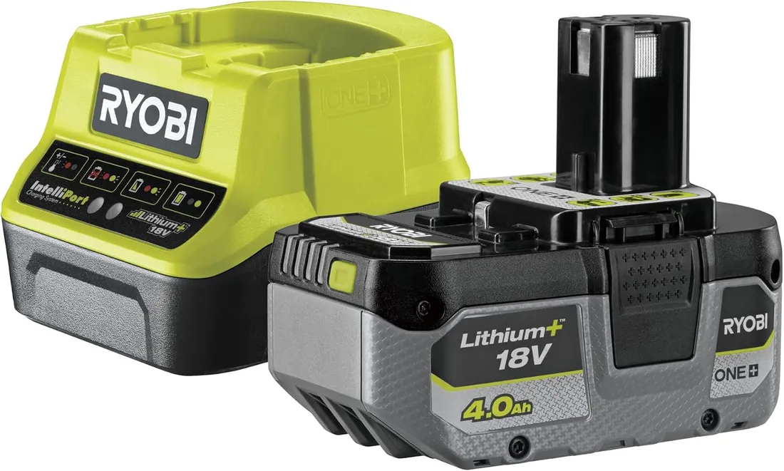 Ryobi RC18120-140XG - 1 batería ONE+ Litio+ 18V 4Ah y 1 cargador rápido 2A